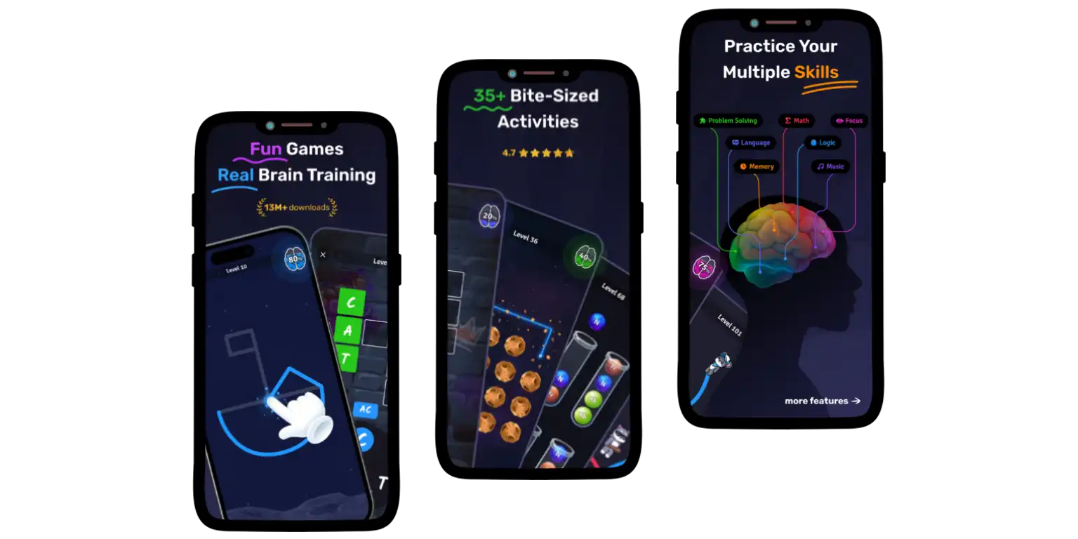 A screen from the Mind Elevate app showing the IQ test it offers.